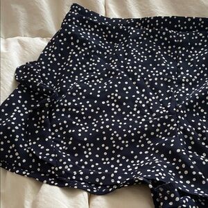 Forever 21 Dark Blue Shorts with White Dots